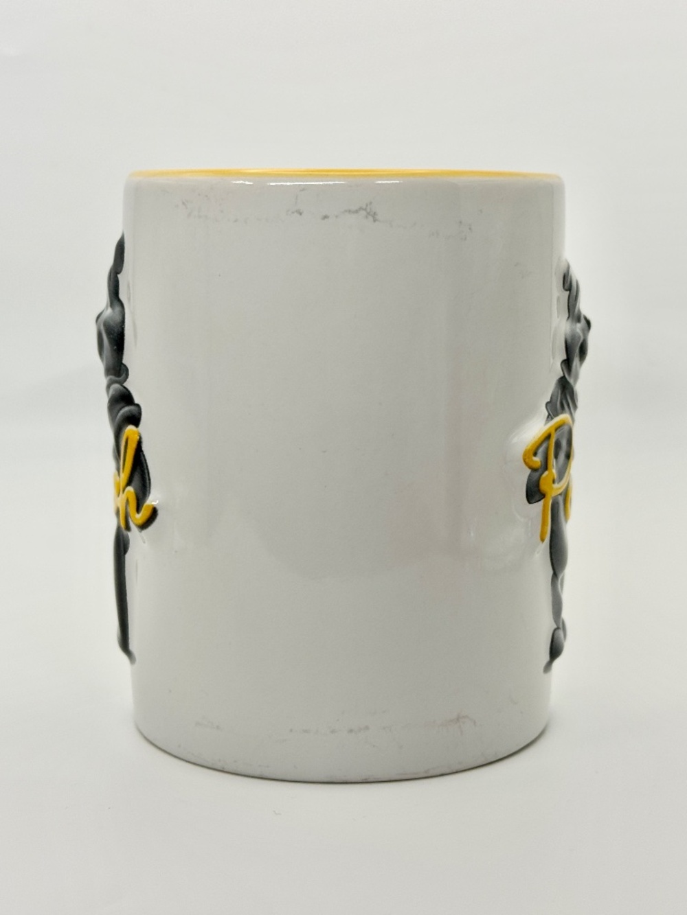 Winnie the Pooh Mug 3D Raised Yellow Inside Full Size 4.5" High Disney Parks - Picture 5 of 14